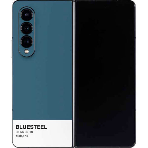 Bluesteel Color Palette Galaxy Z Fold4 5G Skin